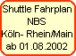 Shuttle Fahrplan