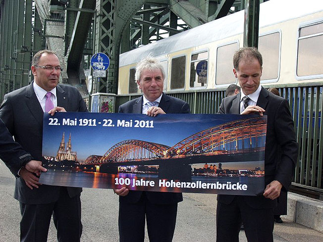 Hohenzollernbrücke ist 100 Jahre jung