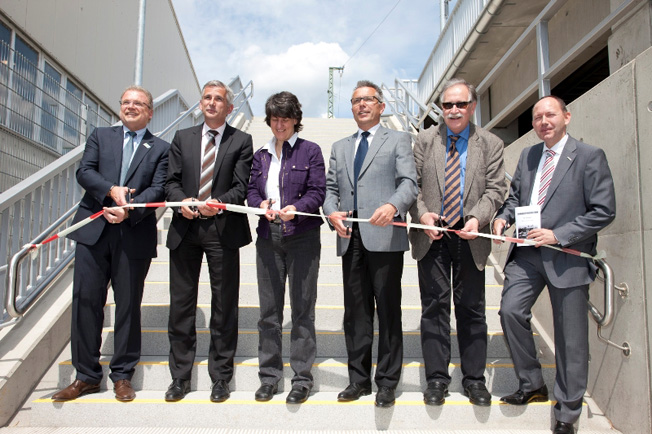 Einweihung des neuen Bahnhofes Sinsheim Museum / Arena