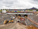 Beginn des Tunnelvortriebs am Flughafen